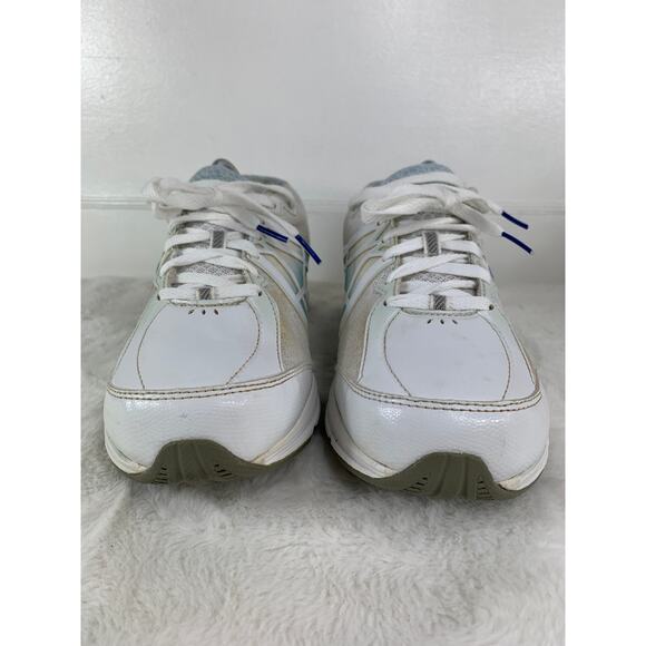 New Balance 847 V2 Women’s White–Teal Walking Shoes Size 9 - Picture 2 of 8